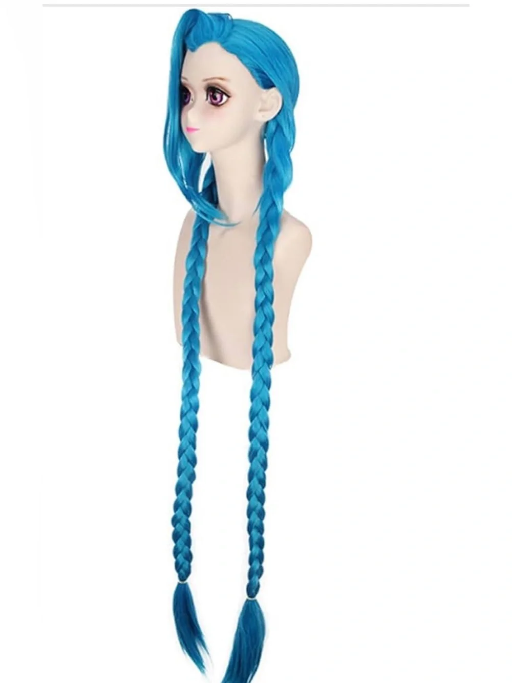OYSRONG 47” Anime Cosplay Blue Braided Wig ✨💙